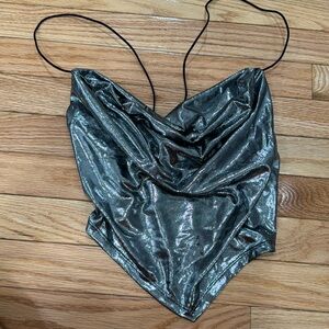 Metallic crop top